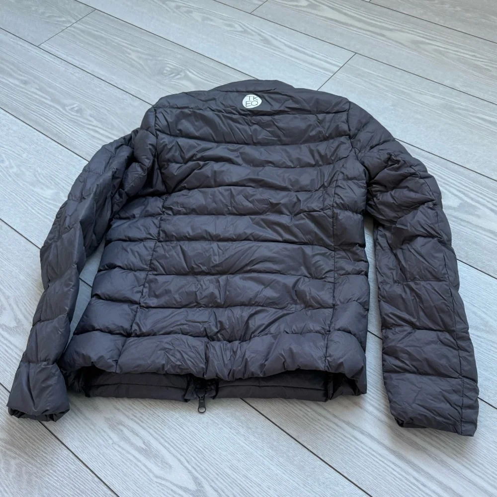 TKEQ The EZ Packable goose Down Jacket Nickel grey puffer lightweight small coat - Picture 7 of 9